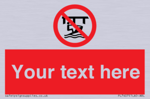 Custom Do not use watercraft in the vicinity of piers